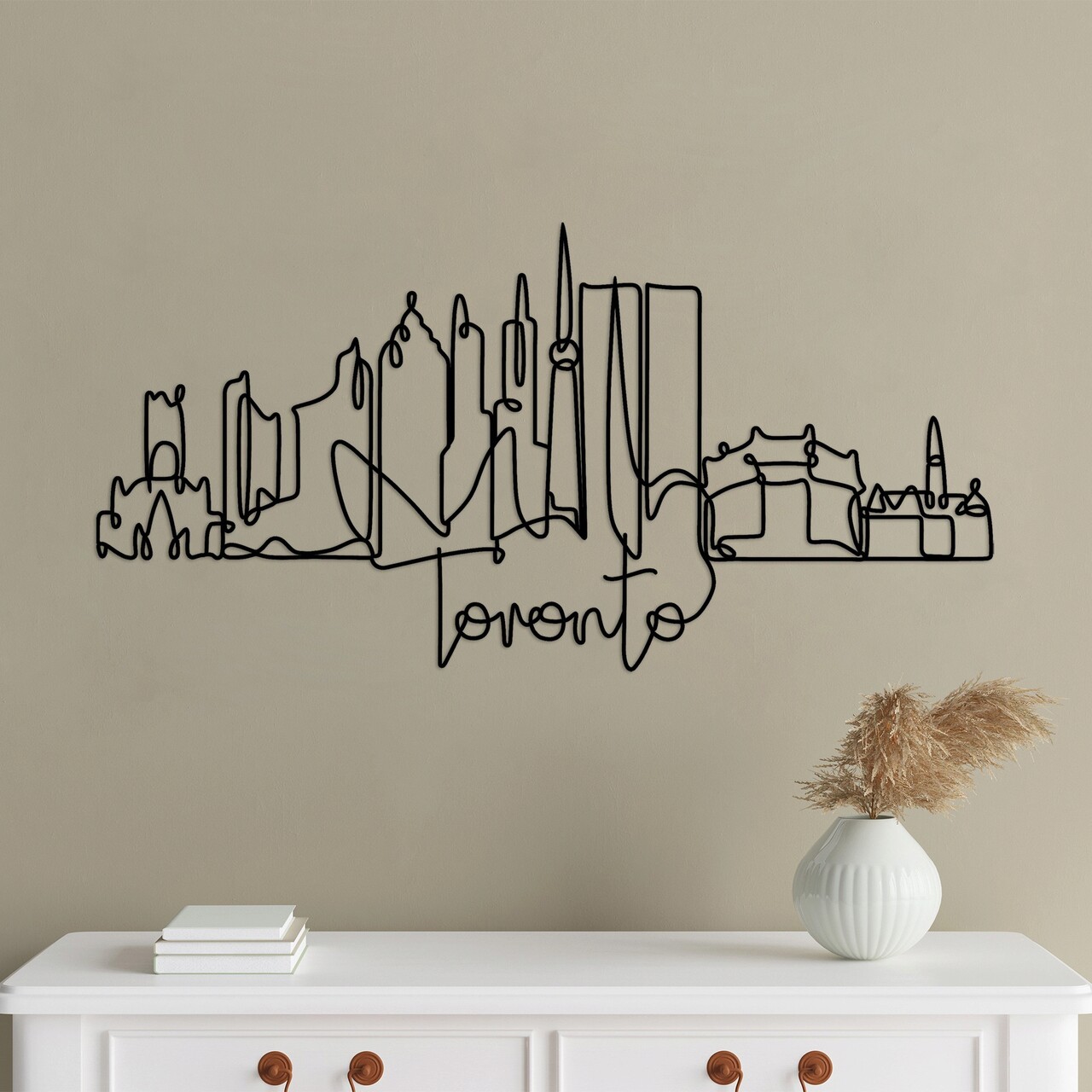 Decoratiune de perete, Toronto, Grosime: 2 mm, Negru - imagine 7